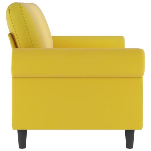 3-personers sofa 180 cm velour gul