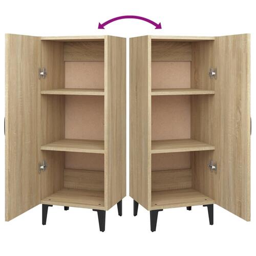 Skænk 34,5x34x90 cm konstrueret træ sonoma-eg