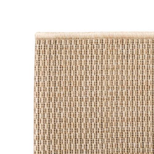 Tæppe sisallook indendørs/udendørs 140 x 200 cm beige