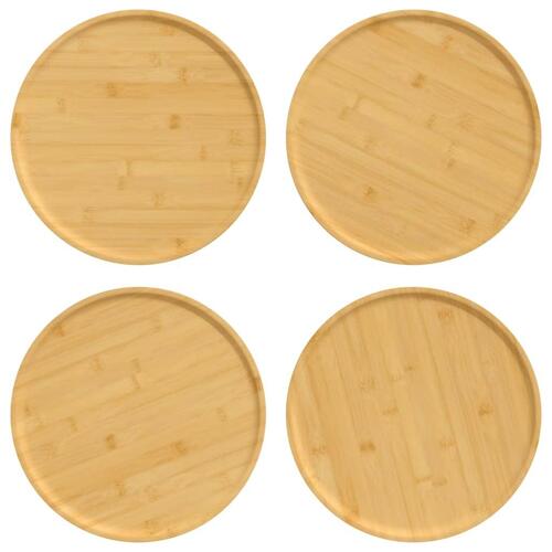 Pizzatallerkener 4 stk. Ø32x1,5 cm bambus