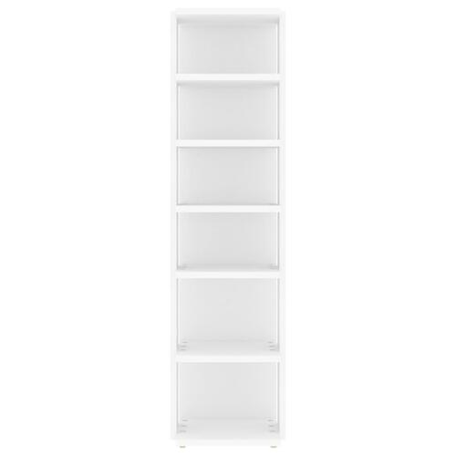 Skoskabe 2 stk. 27,5x27x102 cm konstrueret træ hvid