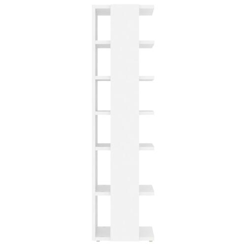 Skoskabe 2 stk. 27,5x27x102 cm konstrueret træ hvid
