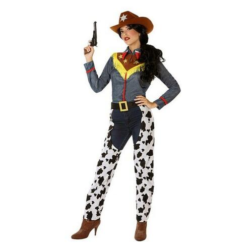 Kostume til voksne 114517 Cowboy kvinde Hvid XL (OUTLET A+)