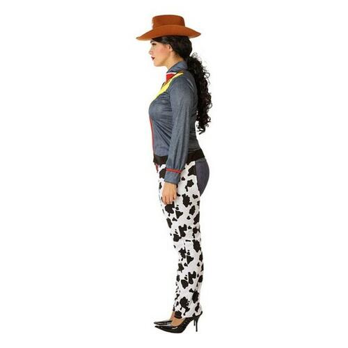 Kostume til voksne 114517 Cowboy kvinde Hvid XL (OUTLET A+)