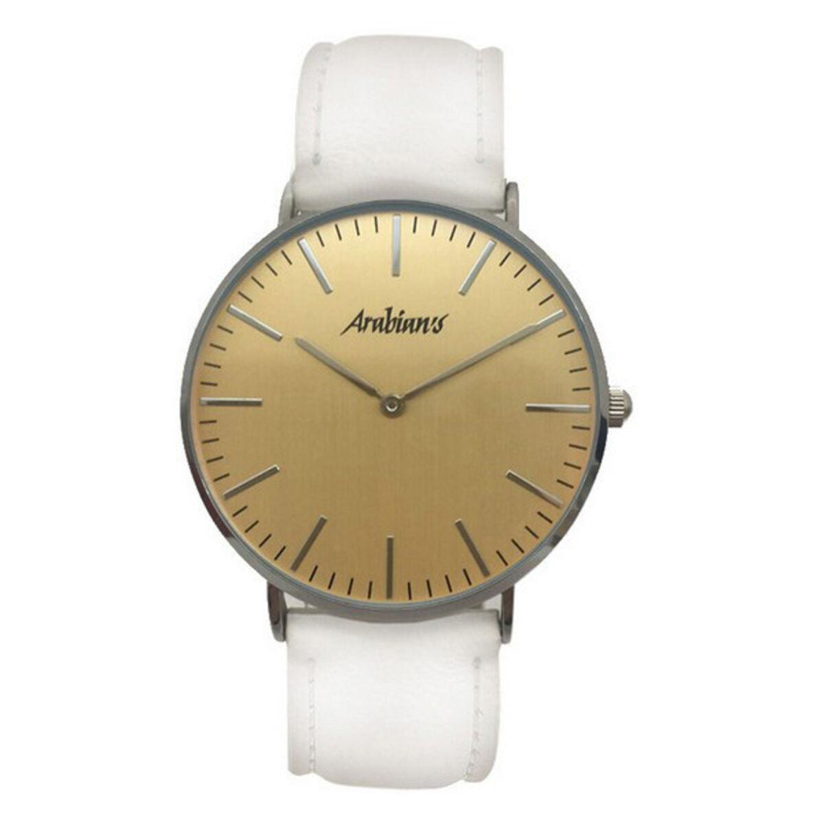 Arabians unisex armbåndsur HAA2233D - Ø 38 mm, hvid rem