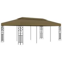 Pavillon 6x3 m 180 g/m² gråbrun