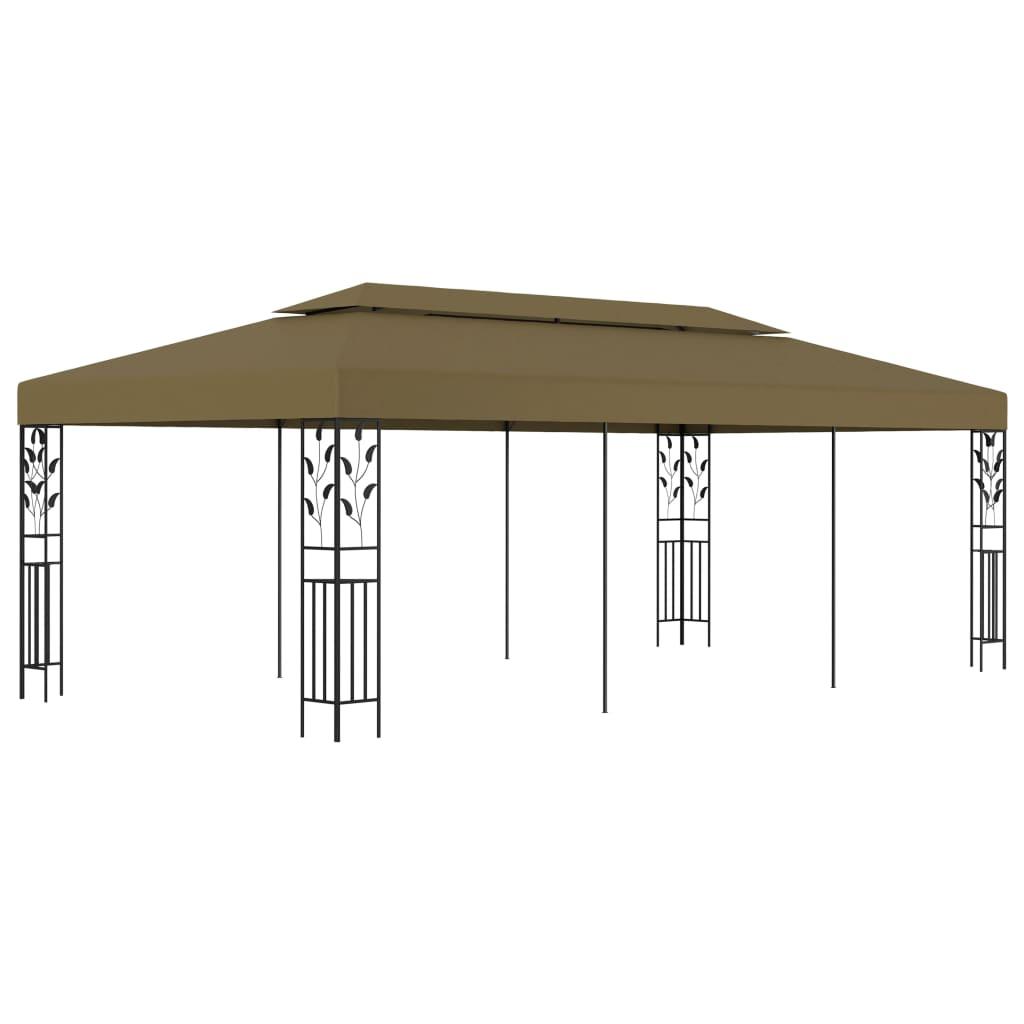 Pavillon 6x3 m 180 g/m² gråbrun