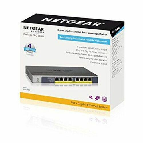Switch til netværket med kontaktskab Netgear GS108PP-100EUS 16 Gbps