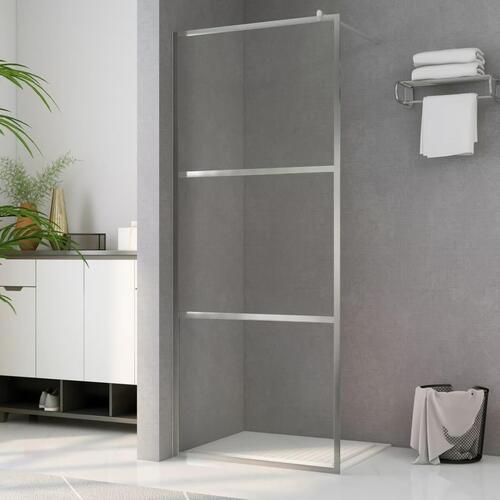 Brusevæg med klart ESG-glas 115x195 cm (OUTLET A)