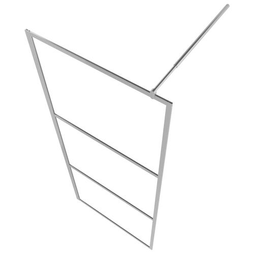 Brusevæg med klart ESG-glas 115x195 cm (OUTLET A)