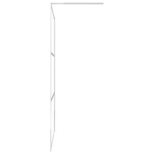 Brusevæg med klart ESG-glas 115x195 cm (OUTLET A)