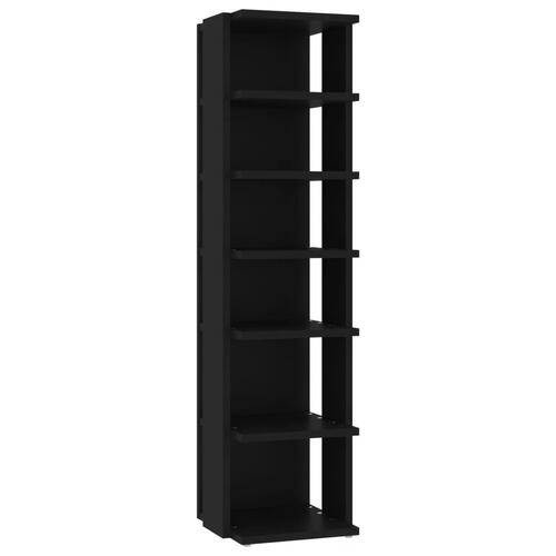 Skoskabe 2 stk. 27,5x27x102 cm sort