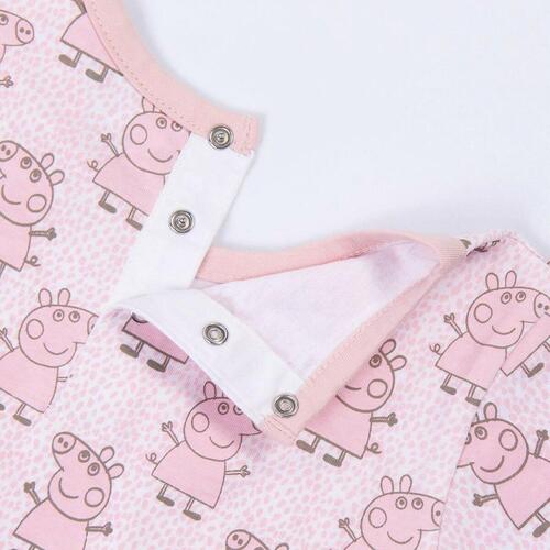 Sæt med tøj Peppa Pig Pink 12 måneder