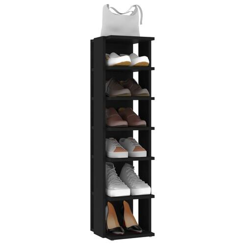 Skoskabe 2 stk. 27,5x27x102 cm sort