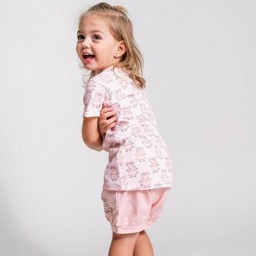 Sæt med tøj Peppa Pig Pink 12 måneder