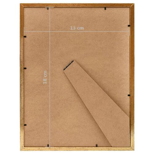 Billedrammer 10 stk. til bord 13x18 cm MDF guldfarvet