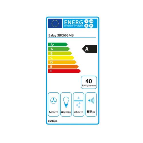 Konventions-emhætte Balay 3BC666MB 60 cm 570 m3/h 69 dB 220 W Hvid (OUTLET A+)