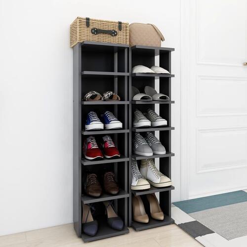 Skoskabe 2 stk. 27,5x27x102 cm sort