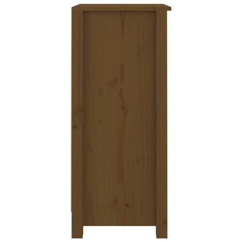 Skænke 2 stk. 40x35x80 cm massivt fyrretræ gyldenbrun