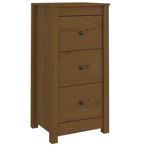Skænke 2 stk. 40x35x80 cm massivt fyrretræ gyldenbrun