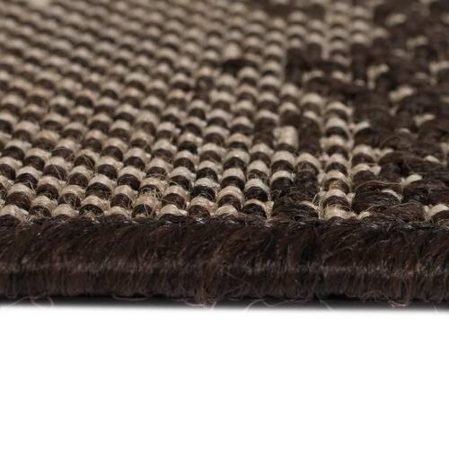 Tæppe sisallook indendørs/udendørs 80 x 150 cm striper