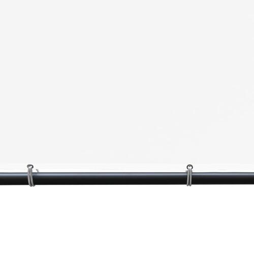 Pavillon med fladt tag 4x4x2,4 m 180 g/m² hvid