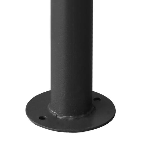 Pavillon med fladt tag 4x4x2,4 m 180 g/m² hvid