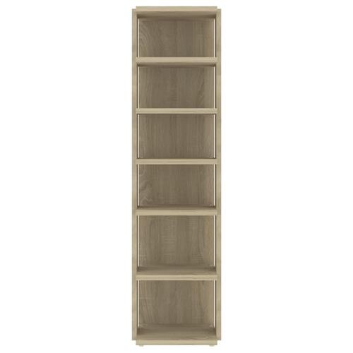 Skoskab 27,5x27x102 cm konstrueret træ sonoma-eg
