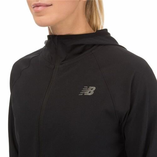 Sportsjakke til damer New Balance Sort M