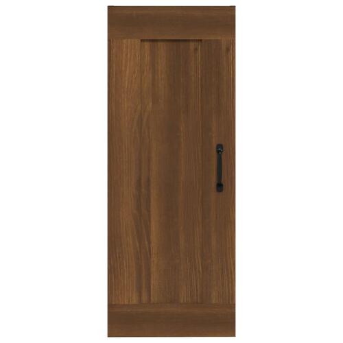 Vægskab 35x34x90 cm konstrueret træ brun egetræsfarve