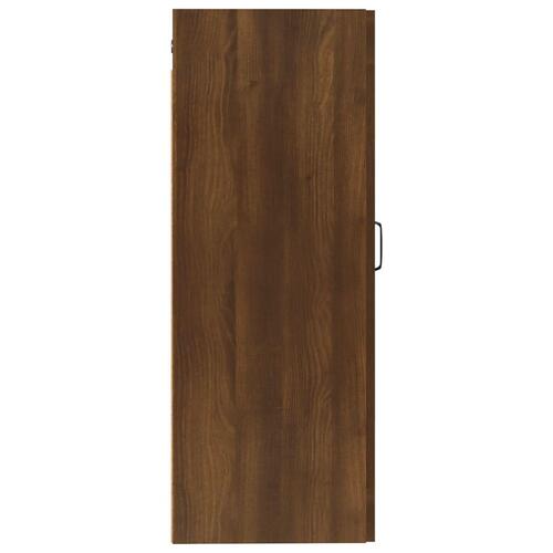 Vægskab 35x34x90 cm konstrueret træ brun egetræsfarve
