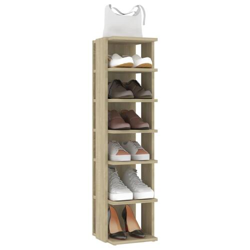 Skoskabe 2 stk. 27,5x27x102 cm sonoma-eg