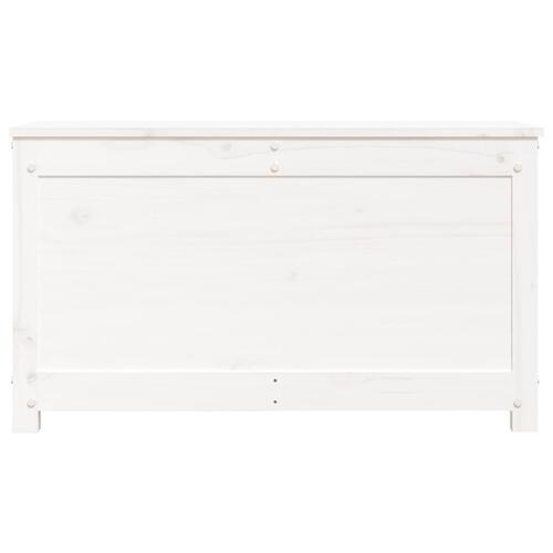 Opbevaringskasse 80x40x45,5 cm massivt fyrretræ hvid
