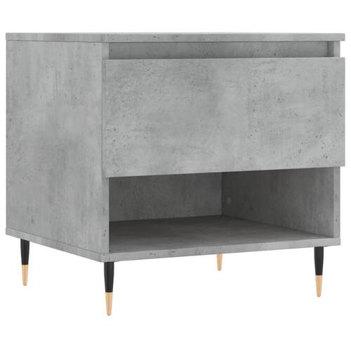 Sofaborde 2 stk. 50x46x50 cm konstrueret træ betongrå