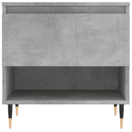 Sofaborde 2 stk. 50x46x50 cm konstrueret træ betongrå