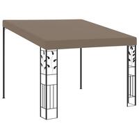 Vægmonteret pavillon 3x3x2,5 m gråbrun