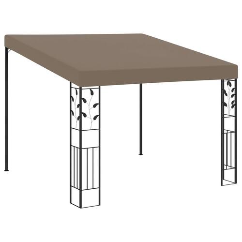 Vægmonteret pavillon 3x3x2,5 m gråbrun