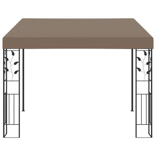 Vægmonteret pavillon 3x3x2,5 m gråbrun