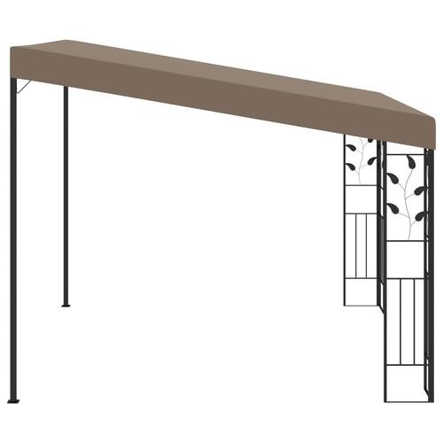 Vægmonteret pavillon 3x3x2,5 m gråbrun
