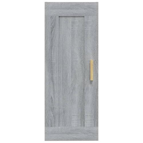 Vægskab 35x34x90 cm konstrueret træ grå sonoma-eg