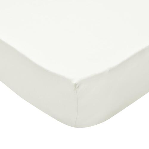 Faconsyede lagener til vandsenge 2 stk. 1,6 x 2 m bomuldsjersey offwhite