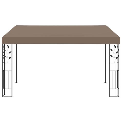 Vægmonteret pavillon 4x3x2,5 m gråbrun