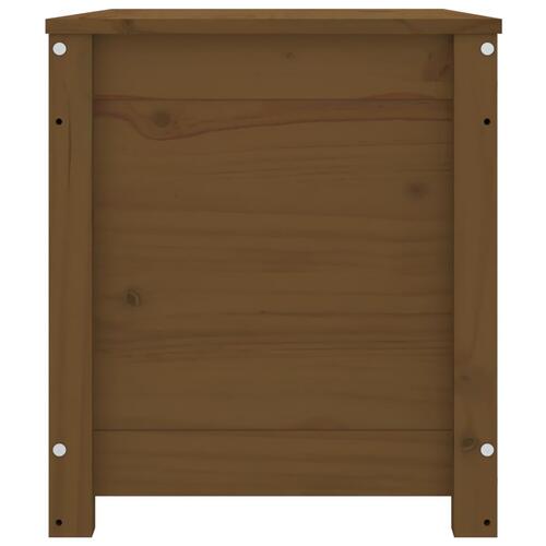Opbevaringskasse 80x40x45,5 cm massivt fyrretræ gyldenbrun