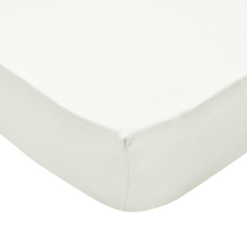 Formsyede lagener til vugger 4 stk. bomuldsjersey 40 x 80 cm offwhite