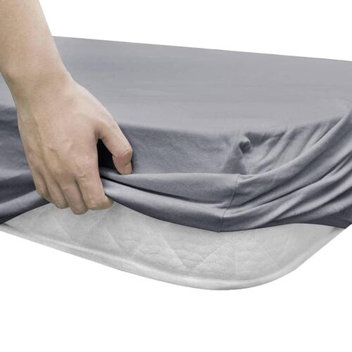 Formsyede lagener til vugger 4 stk. bomuldsjersey 60 x 120 cm grå