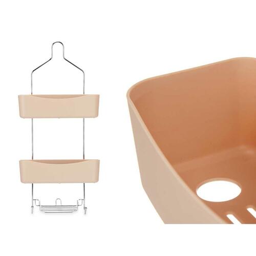 Bruseophæng 28 x 60 x 14 cm Beige Metal Plastik (6 enheder)