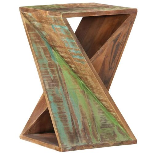 Sidebord 35x35x55 cm massivt genbrugstræ