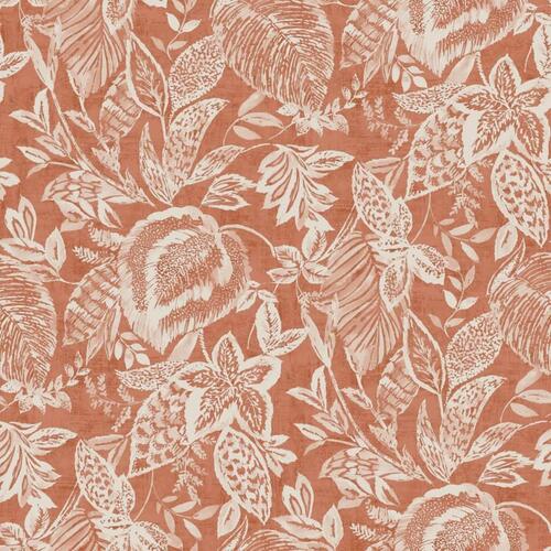 DUTCH WALLCOVERINGS tapet Mae orange og beige