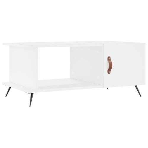 Sofabord 90x50x40 cm konstrueret træ hvid