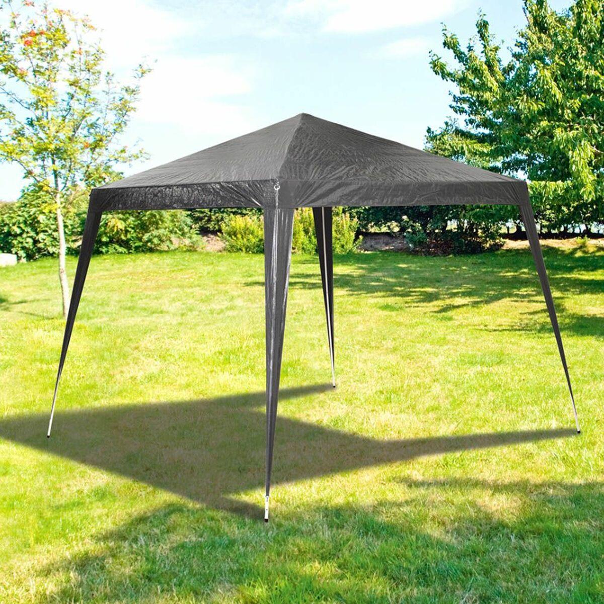 Gazebo Lifetime Vandtæt Polyetylen Antracit PVC 300 x 300 x 250 cm